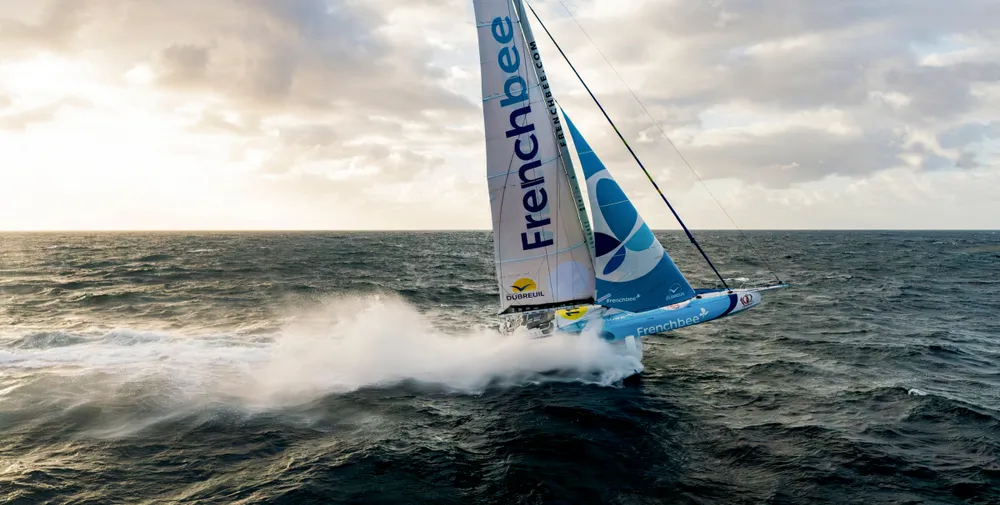 New Tork Vendee racers sprinting for the line