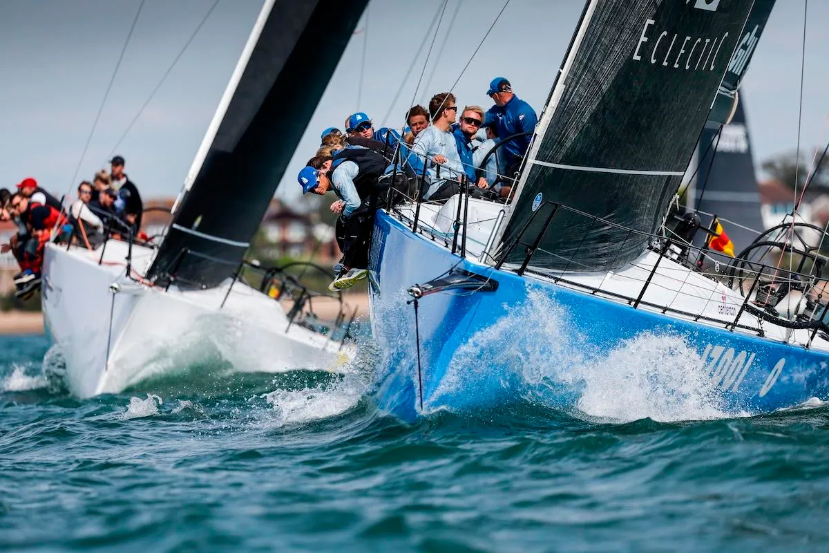 Close racing in the RORC Vice Admiral's Cup