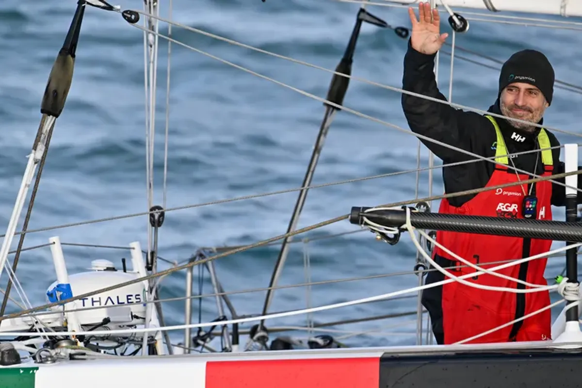 Giancarlo Pedote the latest home in the Vendée Globe 2024