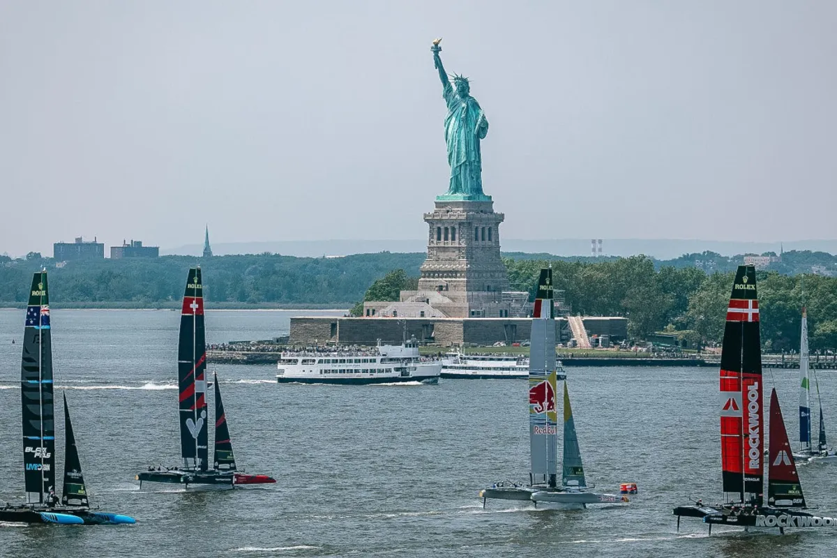 Full SailGP F50 fleet has hit the water in New York