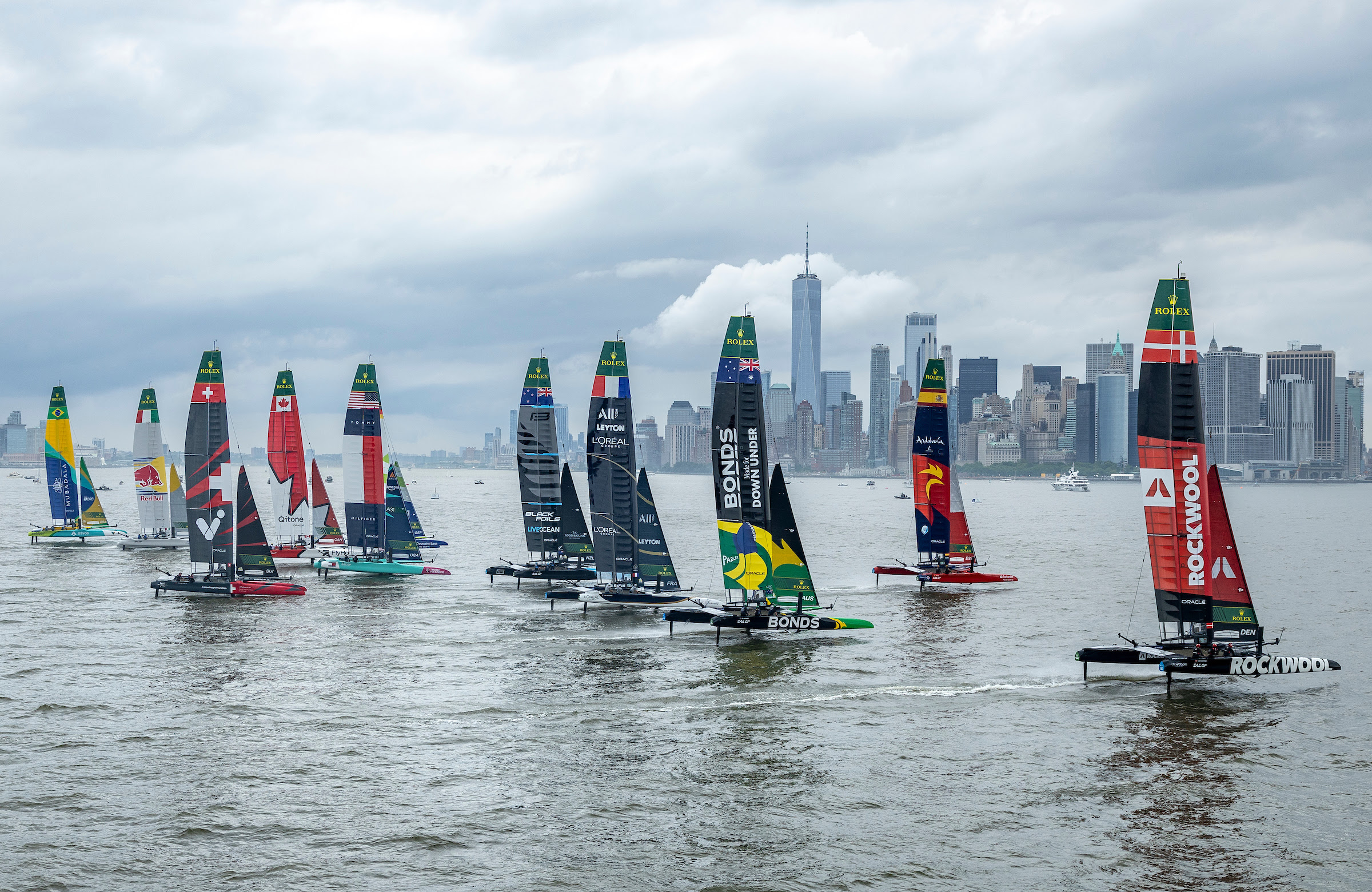 Spain overcomes storm clouds on Day 1 of Mubadala New York Sail Grand Prix