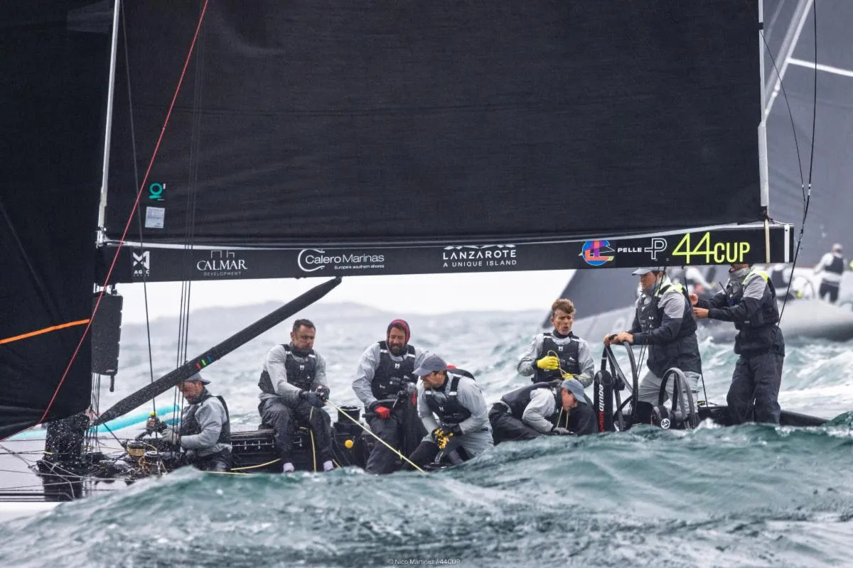 Challenging conditions for  Lanzarote Calero Sailing in the 44Cup Marstrand