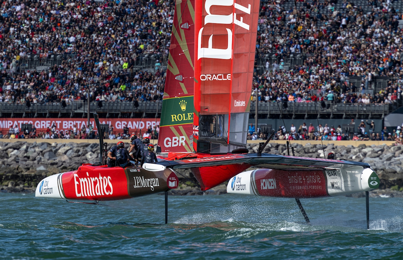Podium for Emirates GBR in front of sell-out crowd in Portsmouth