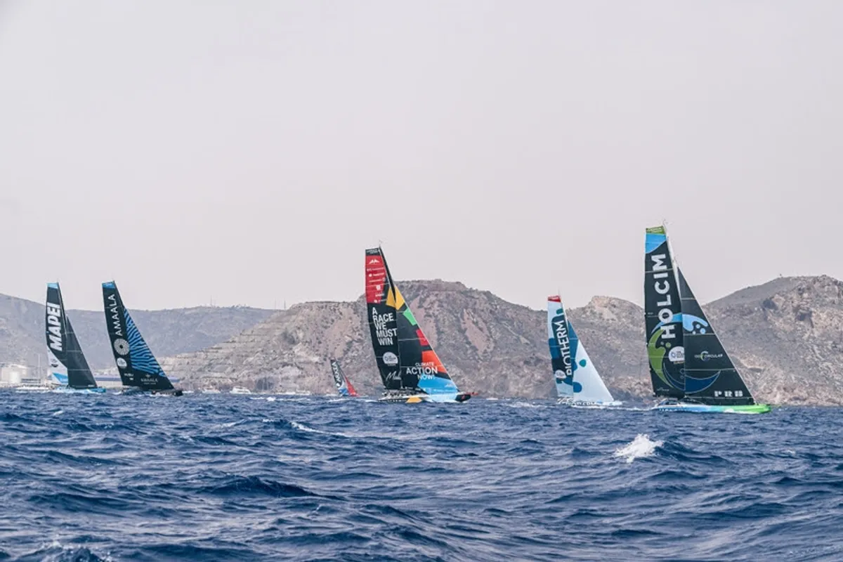 Ocean Race fleet powers out of Cartagena with uncertain forecast ahead