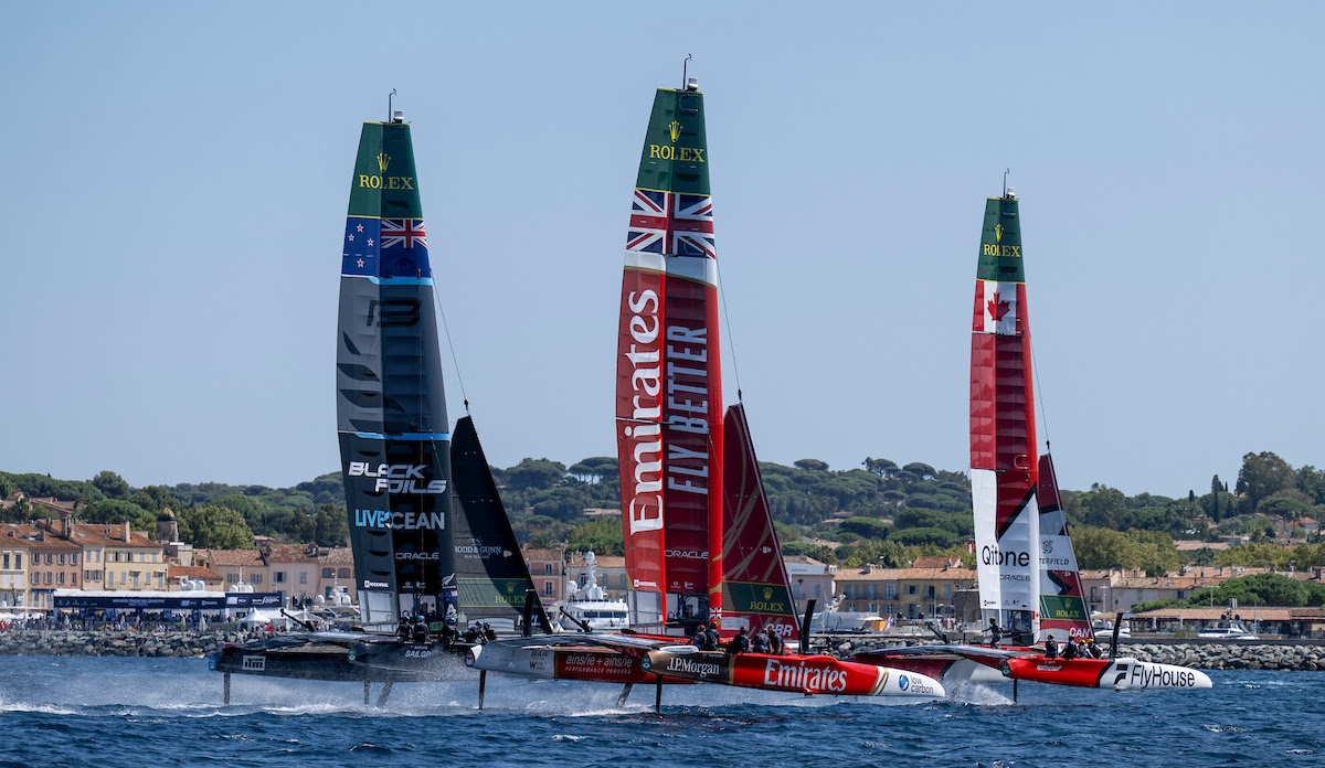 Emirates GBR tops leaderboard in turbulent first day of France Sail Grand Prix