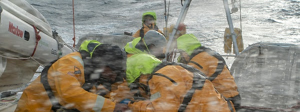 Clipper fleet thankful for a slight break in the tough squally conditions