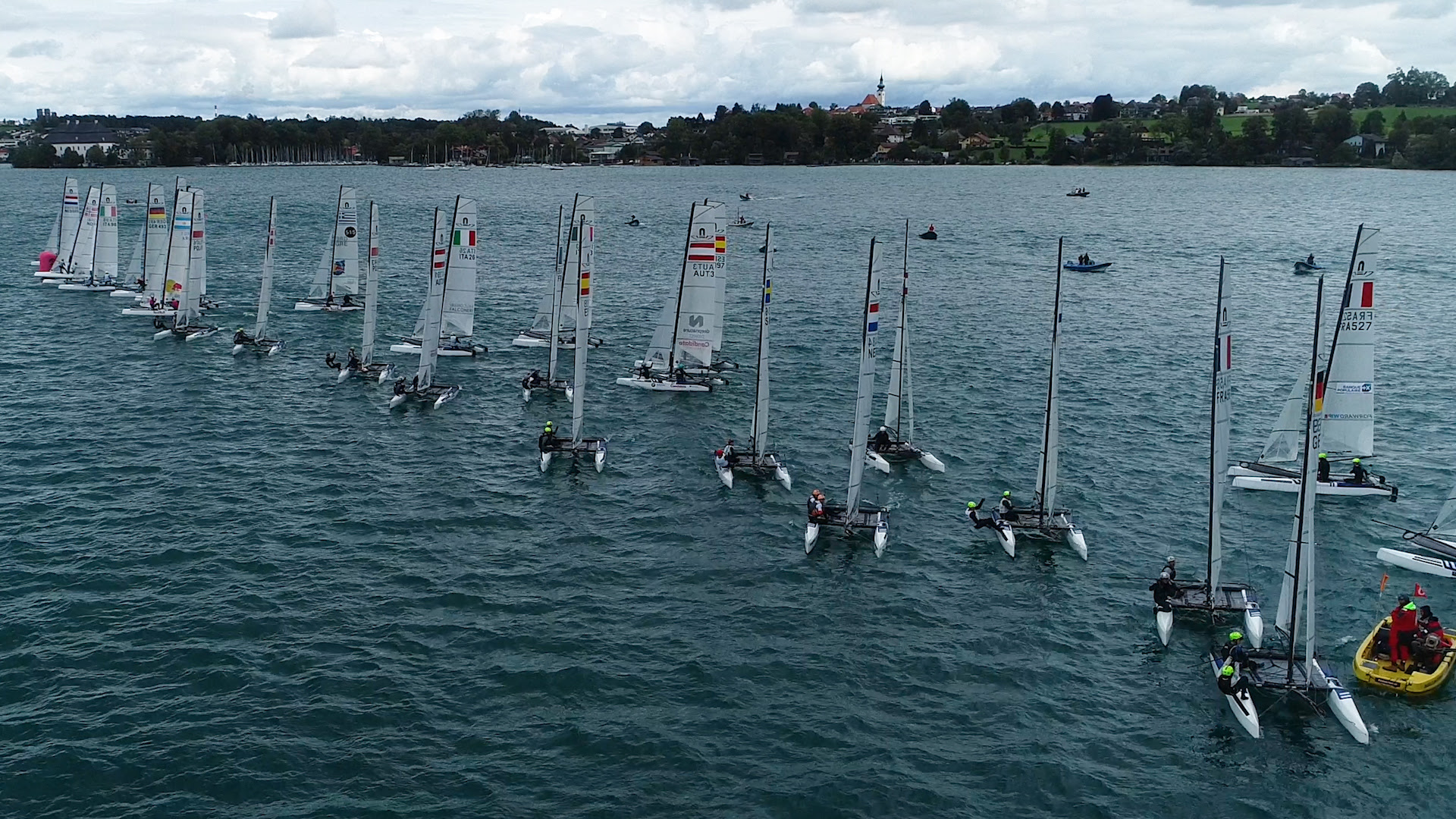 Young Swedes show Nacra fleet the way round Attersee