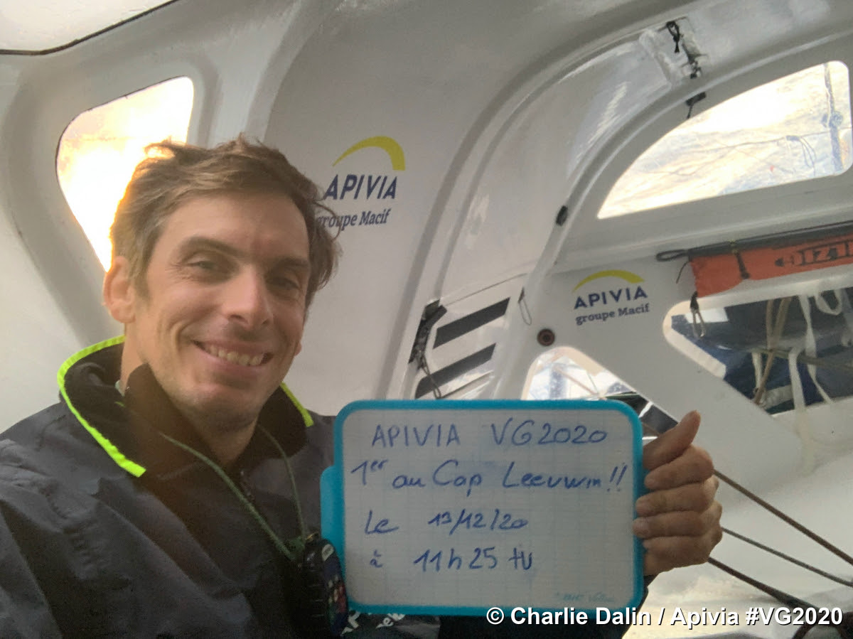 Charlie Dalin Leads Across Cape Leeuwin then hits 24kts