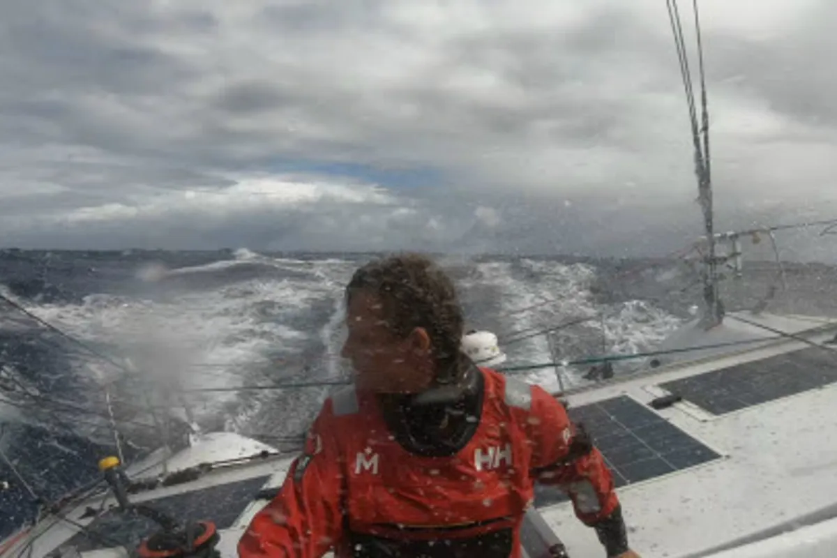 Succcess! Pip Hare has replaced her port rudder