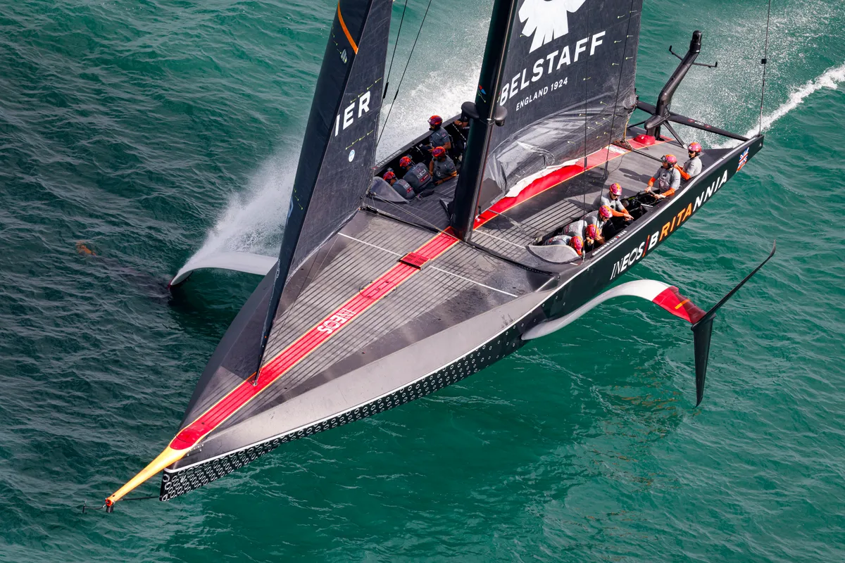 British challenger INEOS TEAM UK wins third Prada Cup race in a row