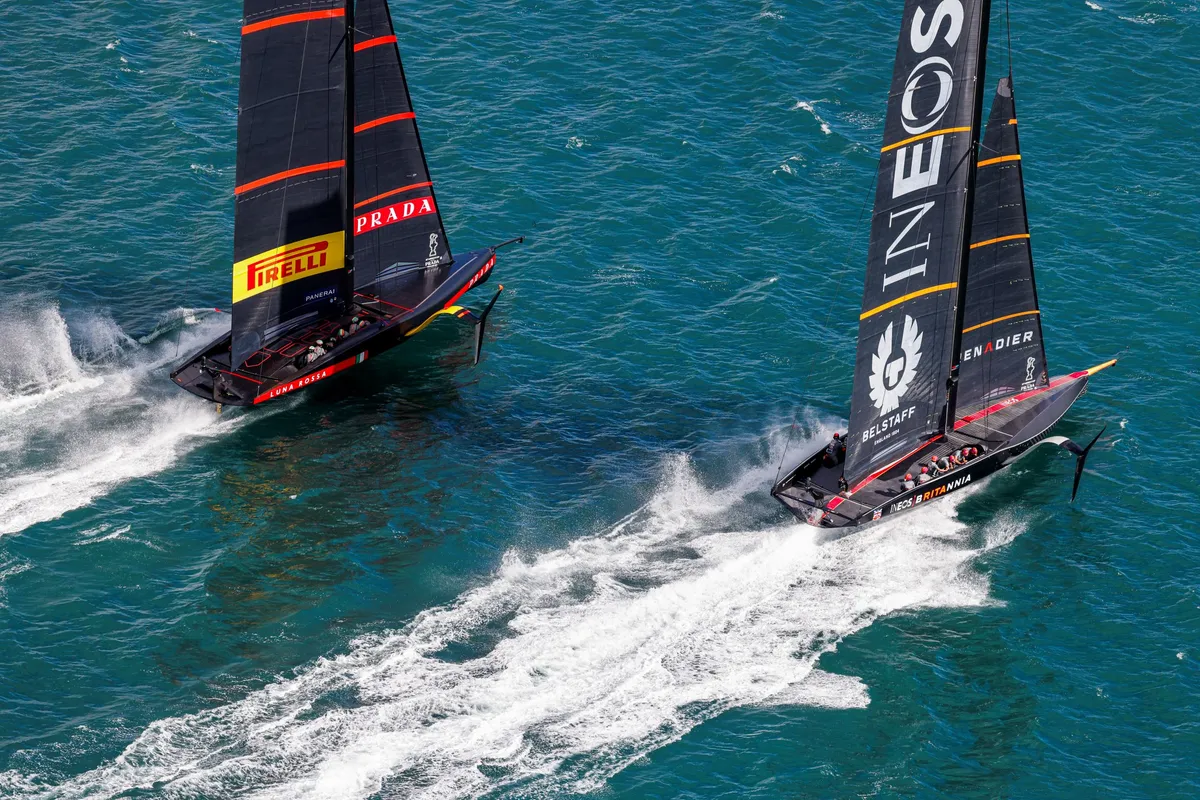 INEOS TEAM UK stays unbeaten after Prada Cup Round Robins