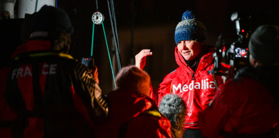 Pip Hare&#x27;s first words dockside after the finish