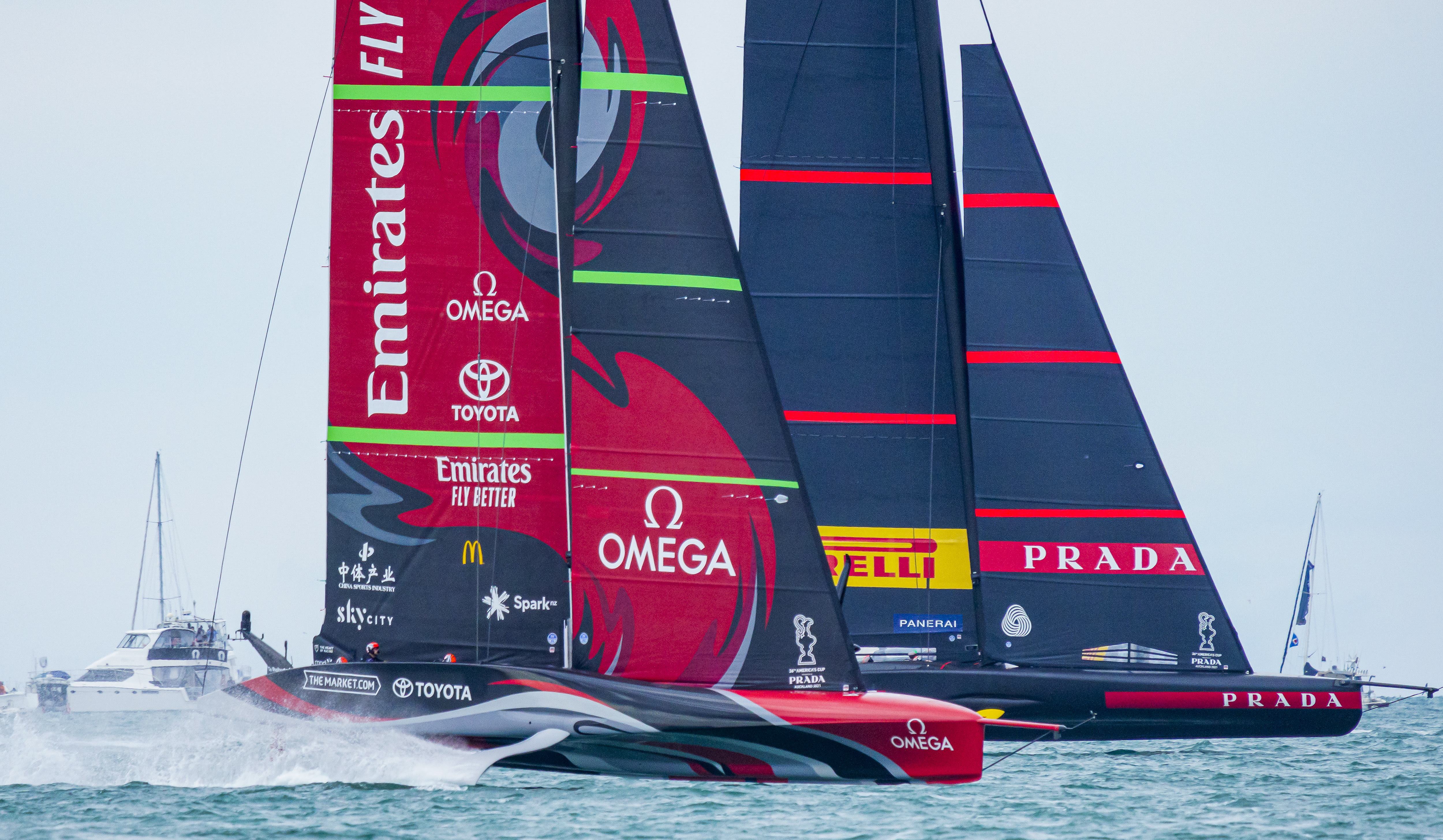 All square on the first day of the America&#x27;s Cup