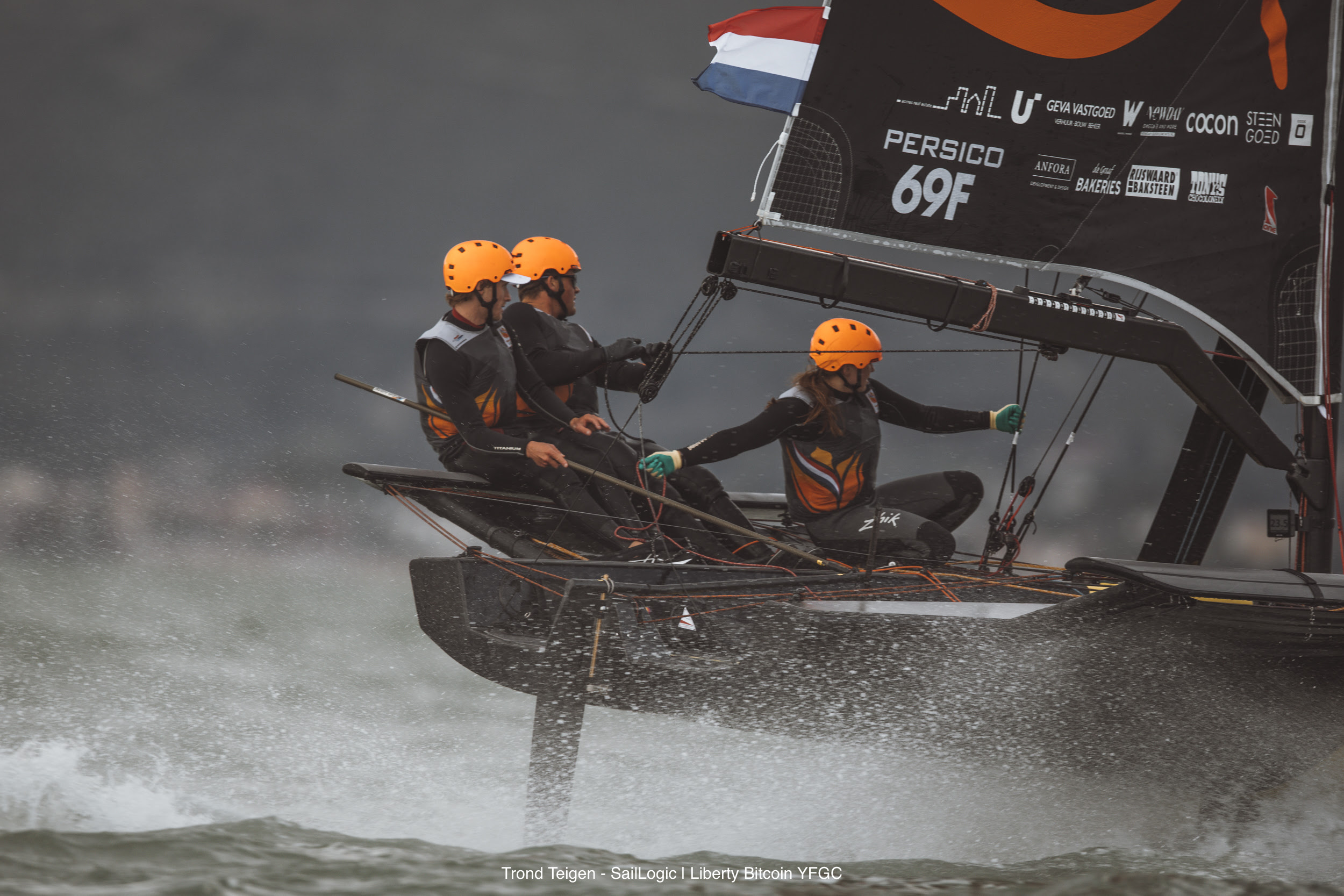 Next generation sailors have foiling battle for Liberty Bitcoin Cup