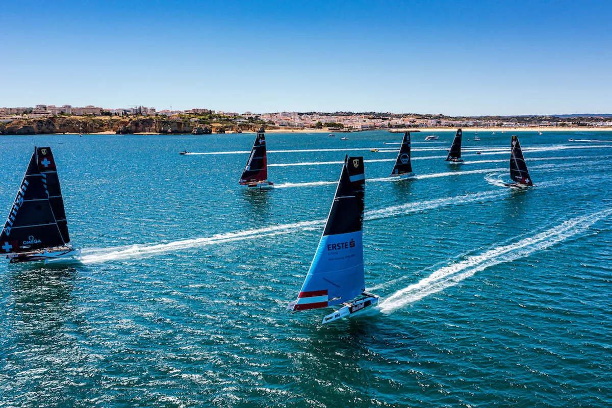 Breeze On for the Foilers of the GC32 Lagos Cup