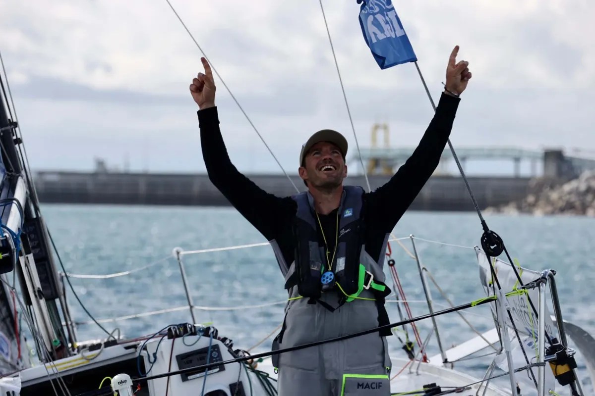 Pierre Quiroga & Macif 2019 win Solitaire du Figaro Stage 3