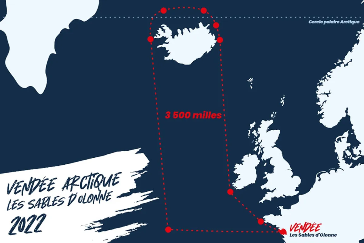 The Vendée Arctic - Les Sables d'Olonne 2022 - tough 3,500 mile course