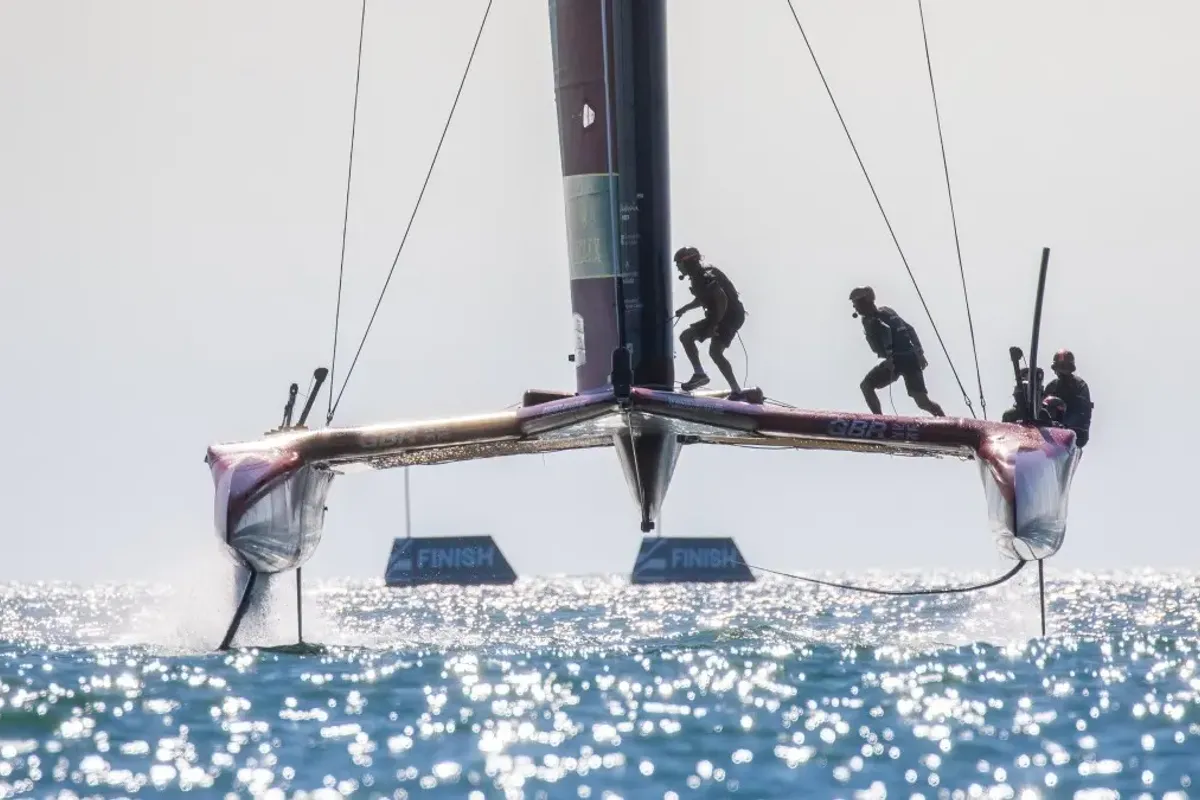 Photo finish, penalties & points for Great Britain SailGP at Spain Sail GP