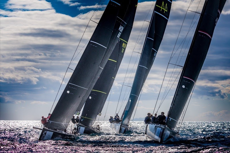 One Point Separates Lead Three RC44S After 20&#x2B; Knot Day in Scarlino