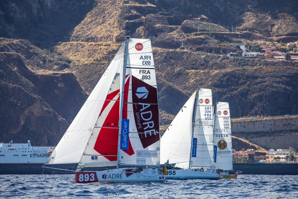 Mini Transat fleet zigzags its way down the Atlantic