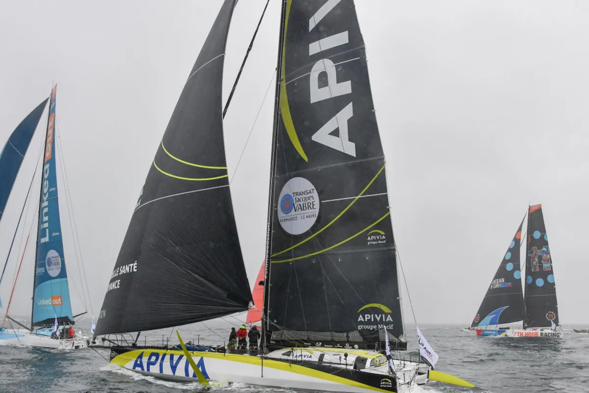 Lead changes and overnight repairs on Transat Jaques Vabre