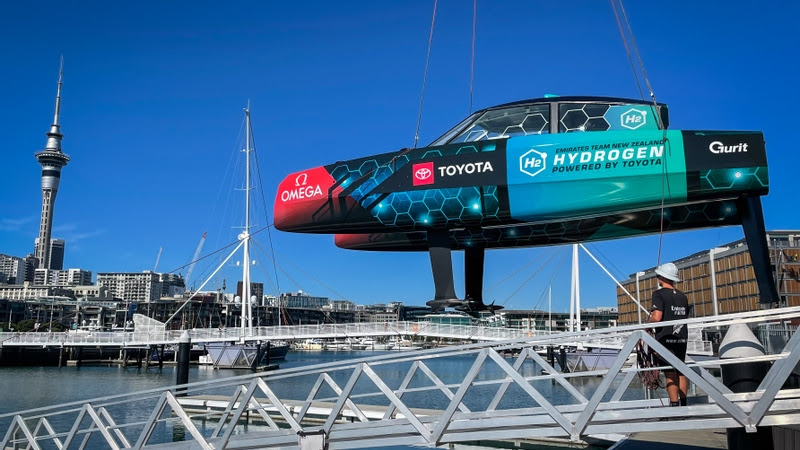 Emirates Team New Zealand Launch Prototype Hydrogen Powered Foiling Chase Boat