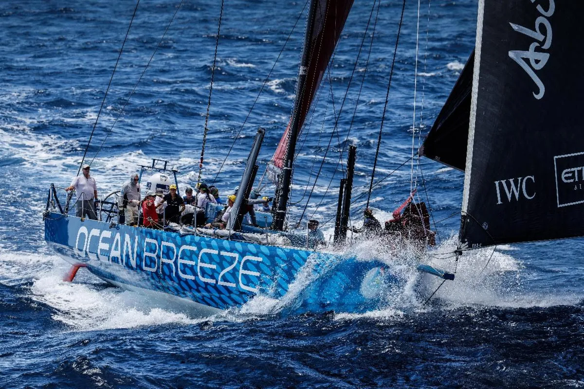 Youth sailors on stage at Antigua Sailing Week