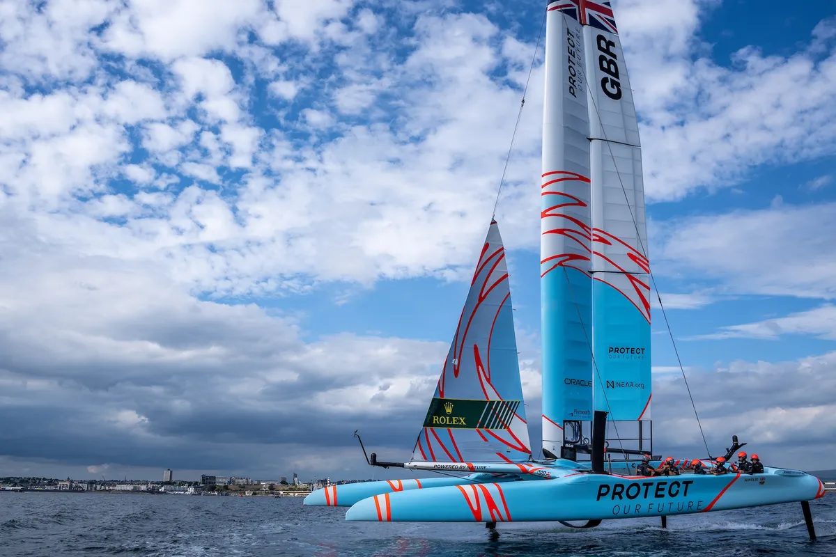Great Britain SailGP ready for home return on Plymouth Hoe
