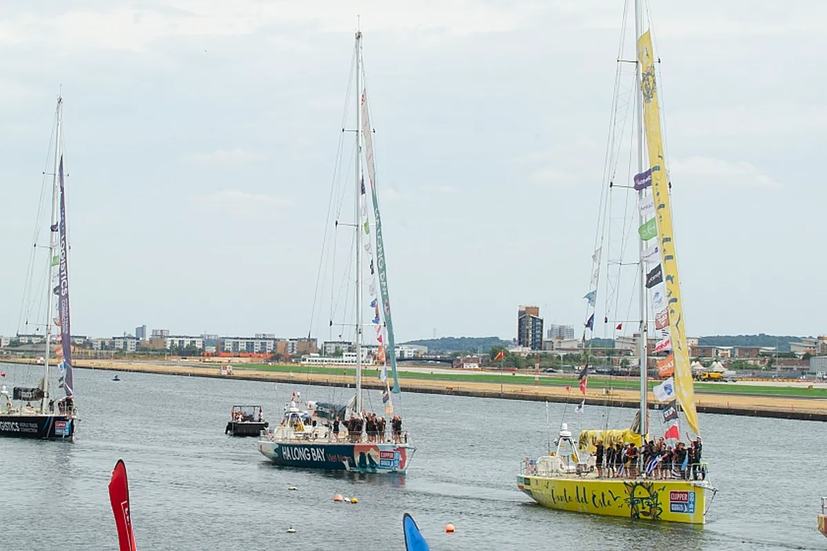 After 40,000 nautical miles around the world Clipper fleet celebrates in London