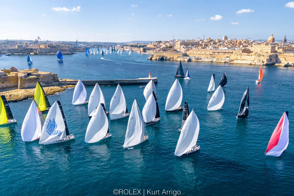 Saturday's Rolex Middle Sea Race light on wind