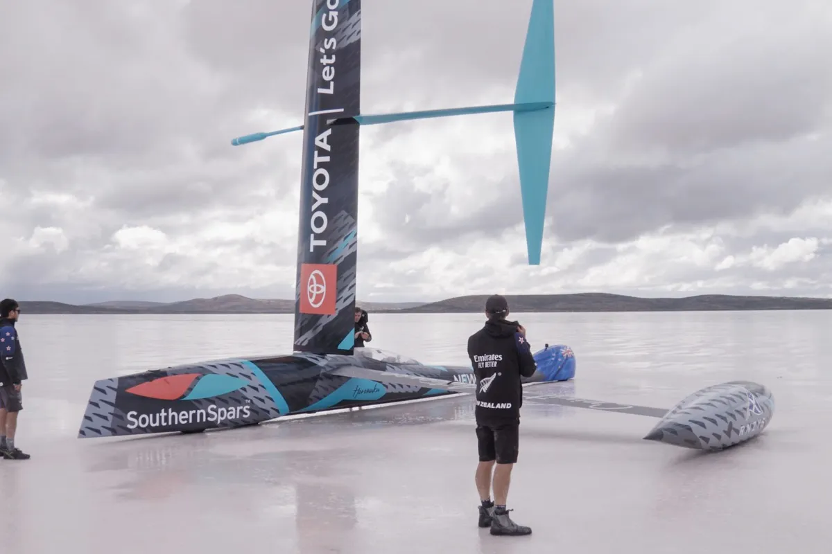 Stop-start week for Emirates Team New Zealand's Project Landspeed