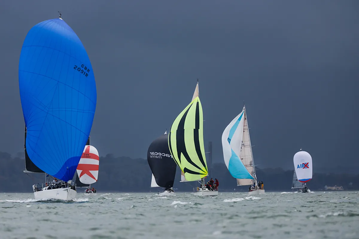 Heavens open on Hamble Winter Series Race Week 5
