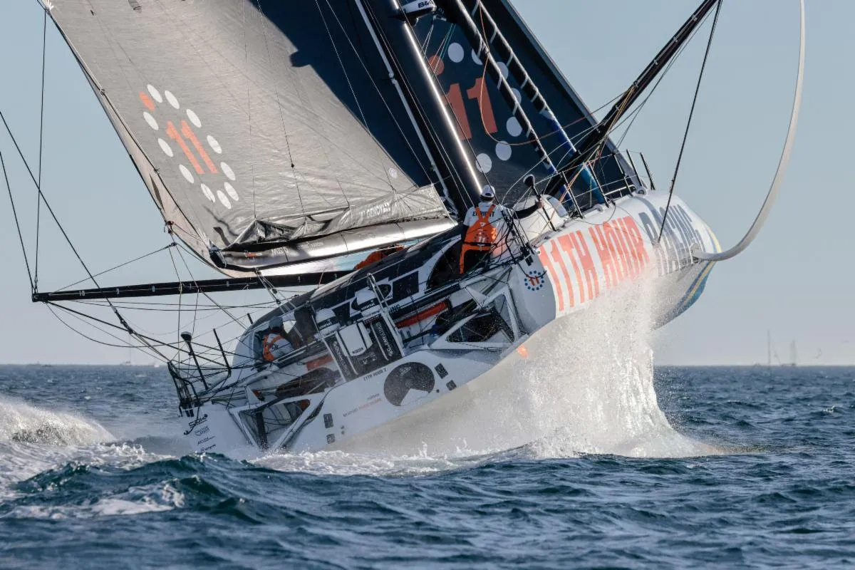 US entry in The Ocean Race 11th Hour Racing heads toward the Gibraltar Strait