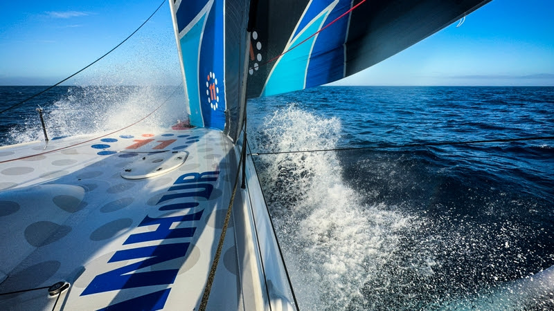 The Ocean Race fleet compresses in the not-so-Furious 50s