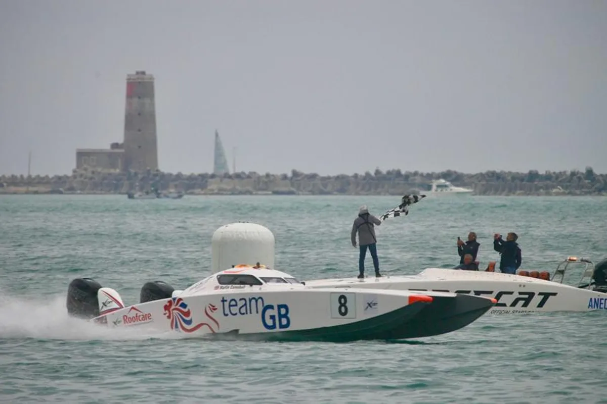 Team GB Wins UIM XCAT World Championship Race 1 In Fiumicino