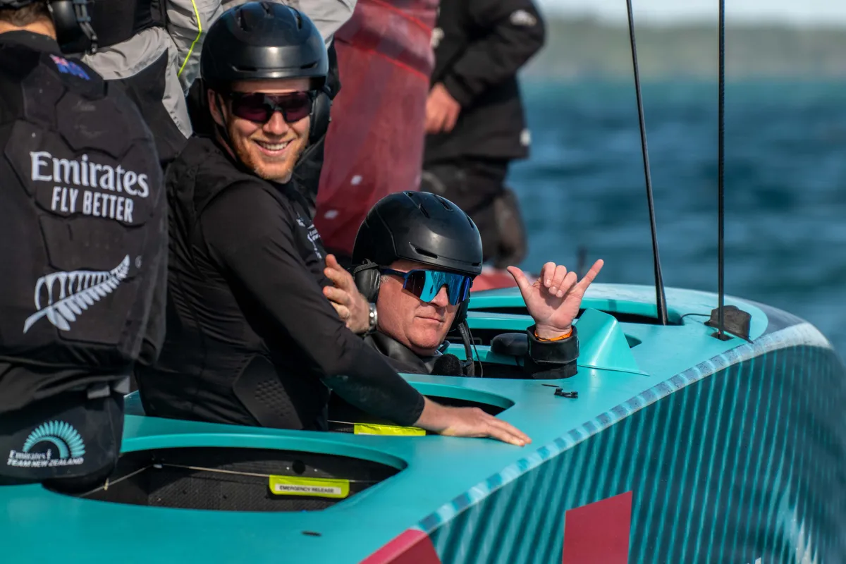 Non-professional sailor gets a rare ride  aboard AC75 ‘TE REHUTAI’, video