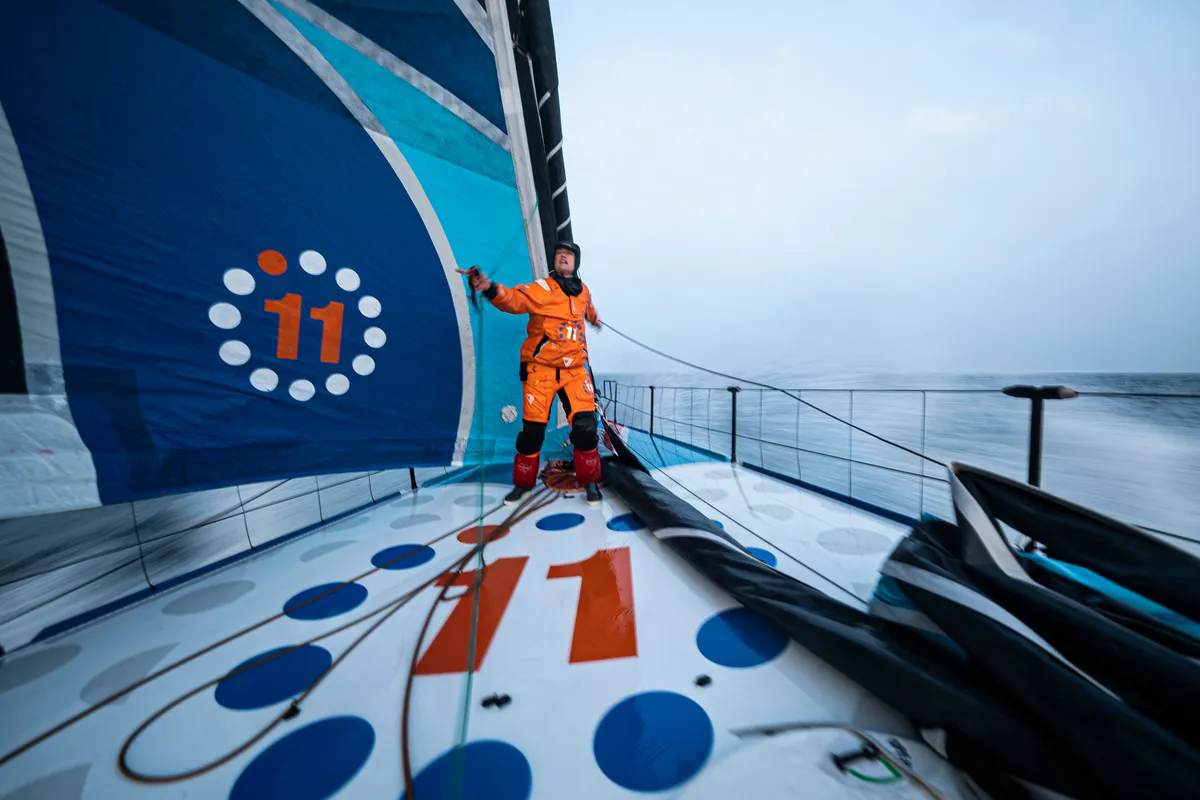 11th Hour Racing leads IMOCA Ocean Race fleet into the Atlantic