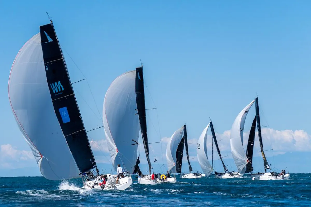 RORC Griffin flies around Giraglia | Marina Militare Nastro Rosa Tour