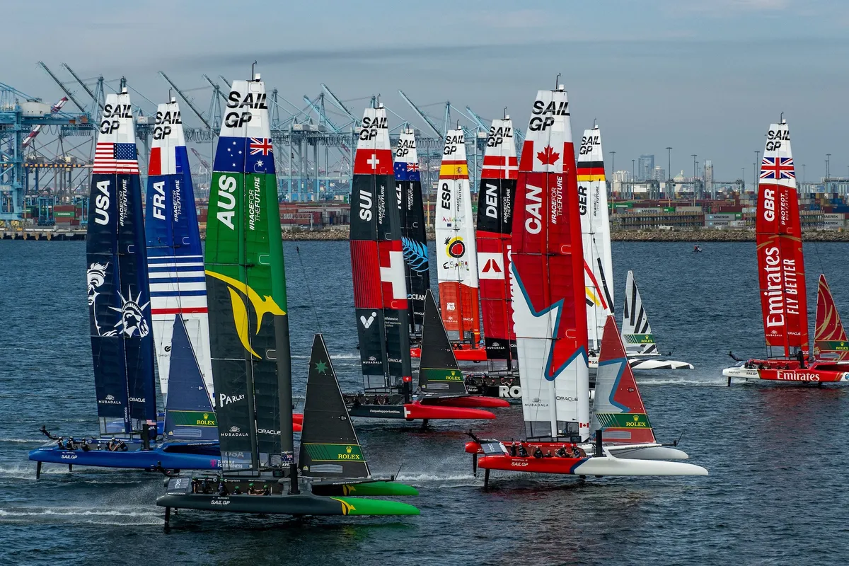Australia leads on Los Angeles Sail Grand Prix day 1