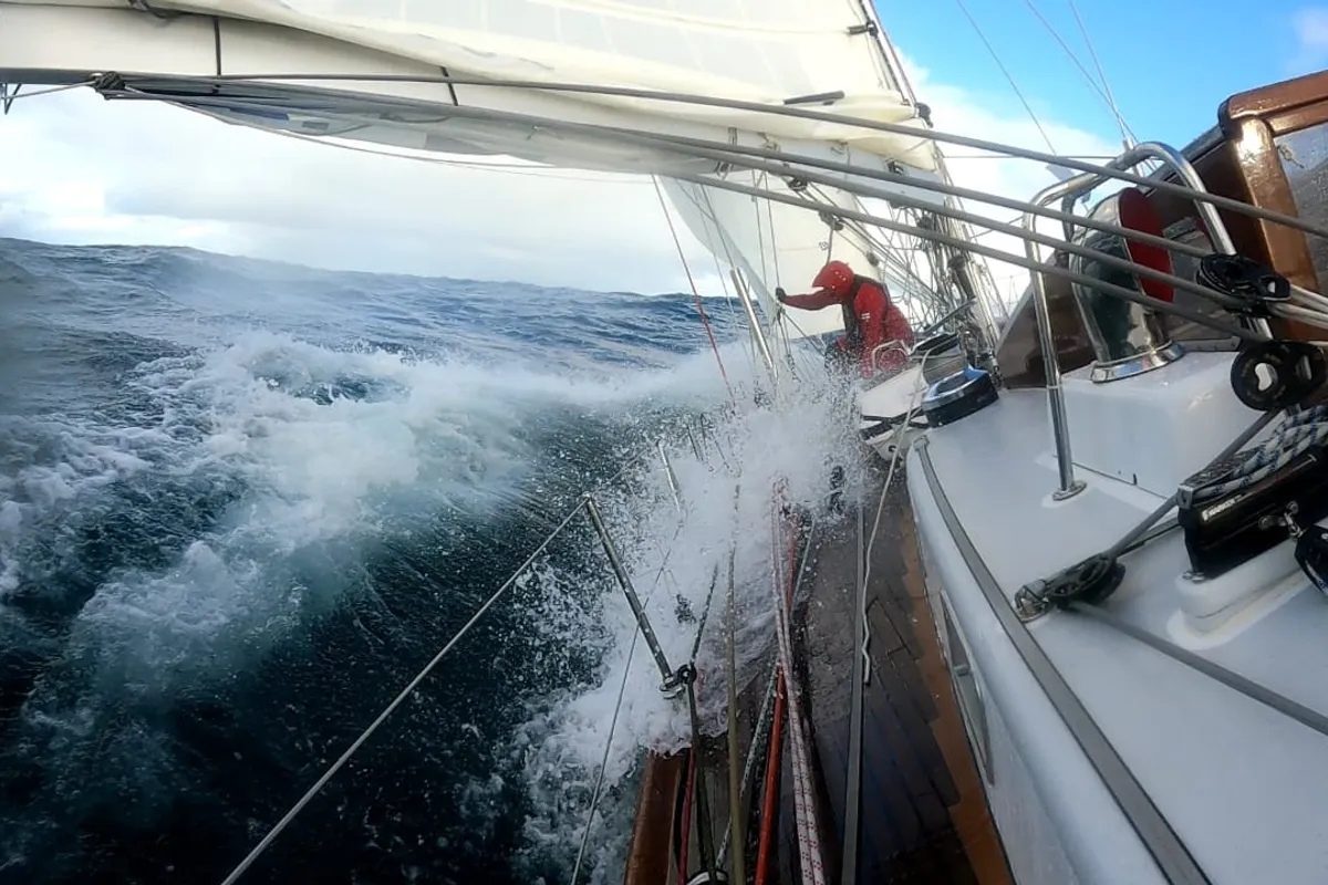 One out, two down, 11 racing the McIntyre Ocean Globe Race