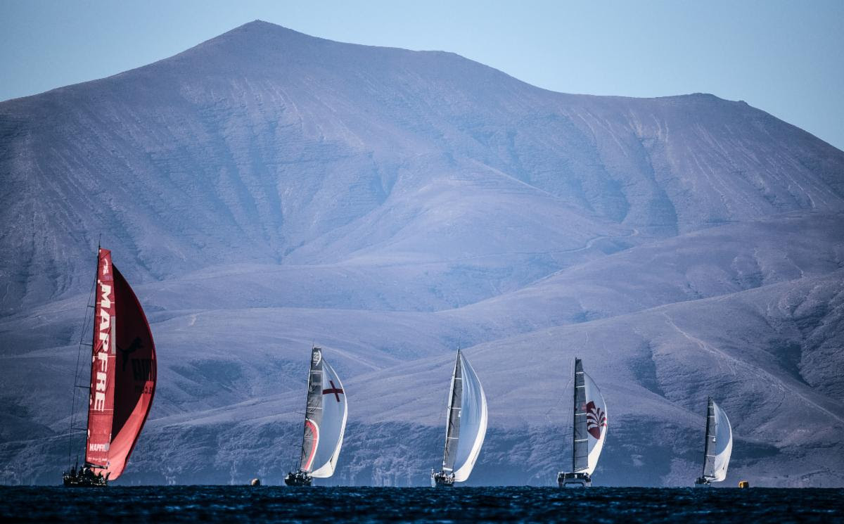 Farewell to Lanzarote as the RORC Transatlantic Race fleet head for Grenada,