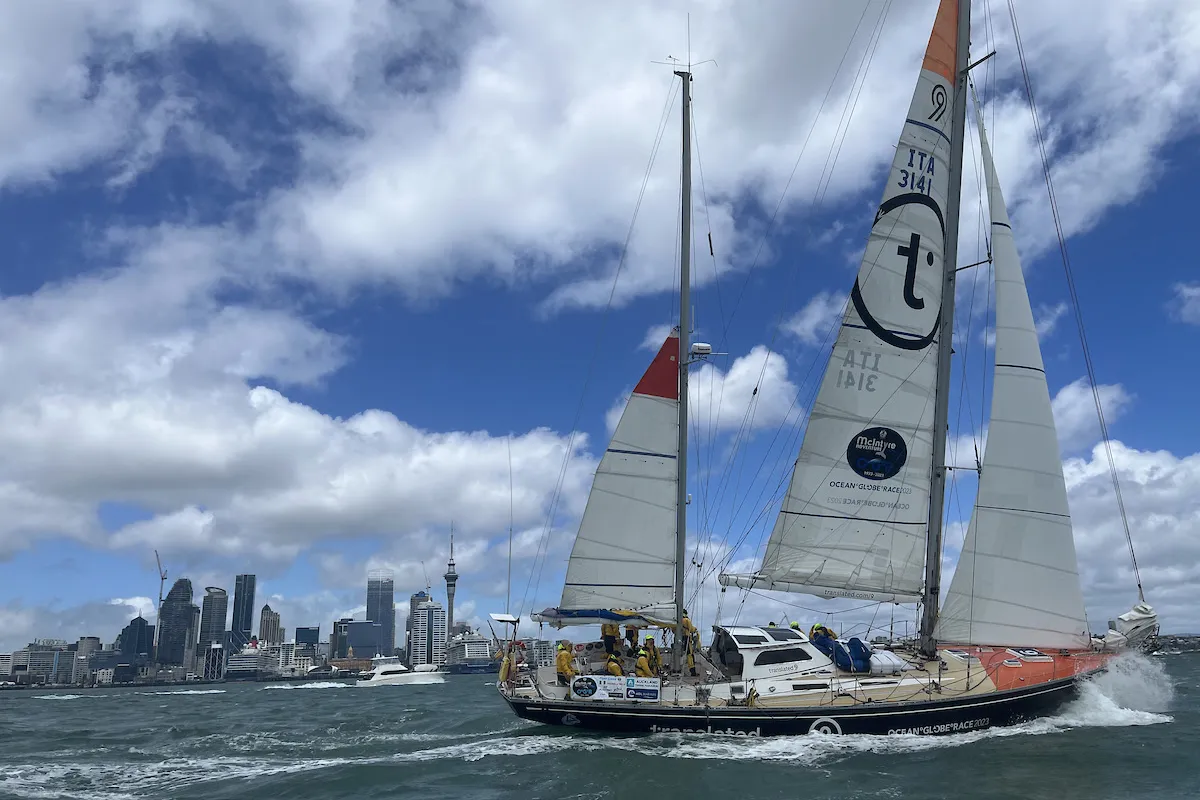 Ocean Globe Race leader Translated  9 issued with a time penalty