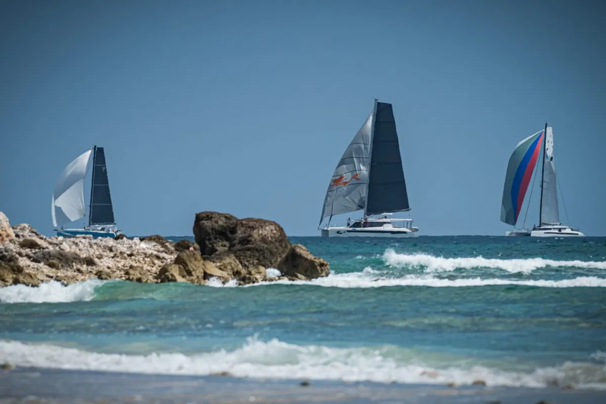 Fleet Of Sixteen Multihulls Set Sail On The Caribbean Multihull Challenge