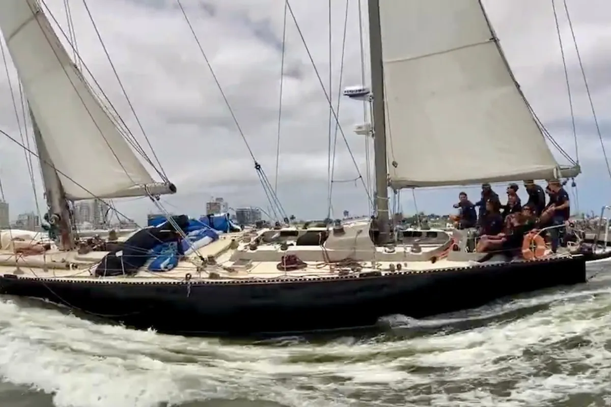 Marie Tabarly & Pen Duick VI take first place in Ocean Globe Leg 3