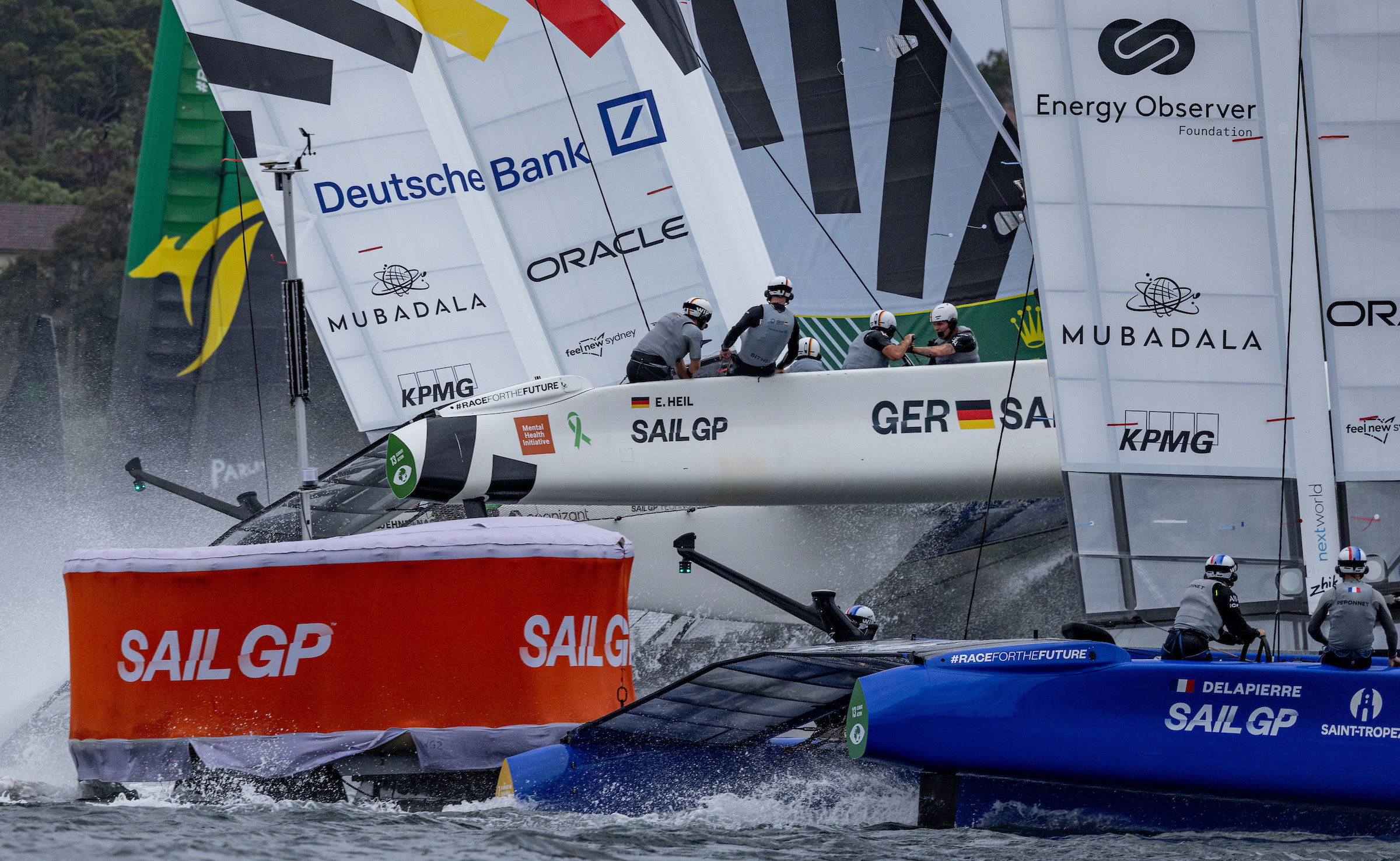 SailGP: Aussies tie with Denmark on action-packed Sydney Harbour opening day