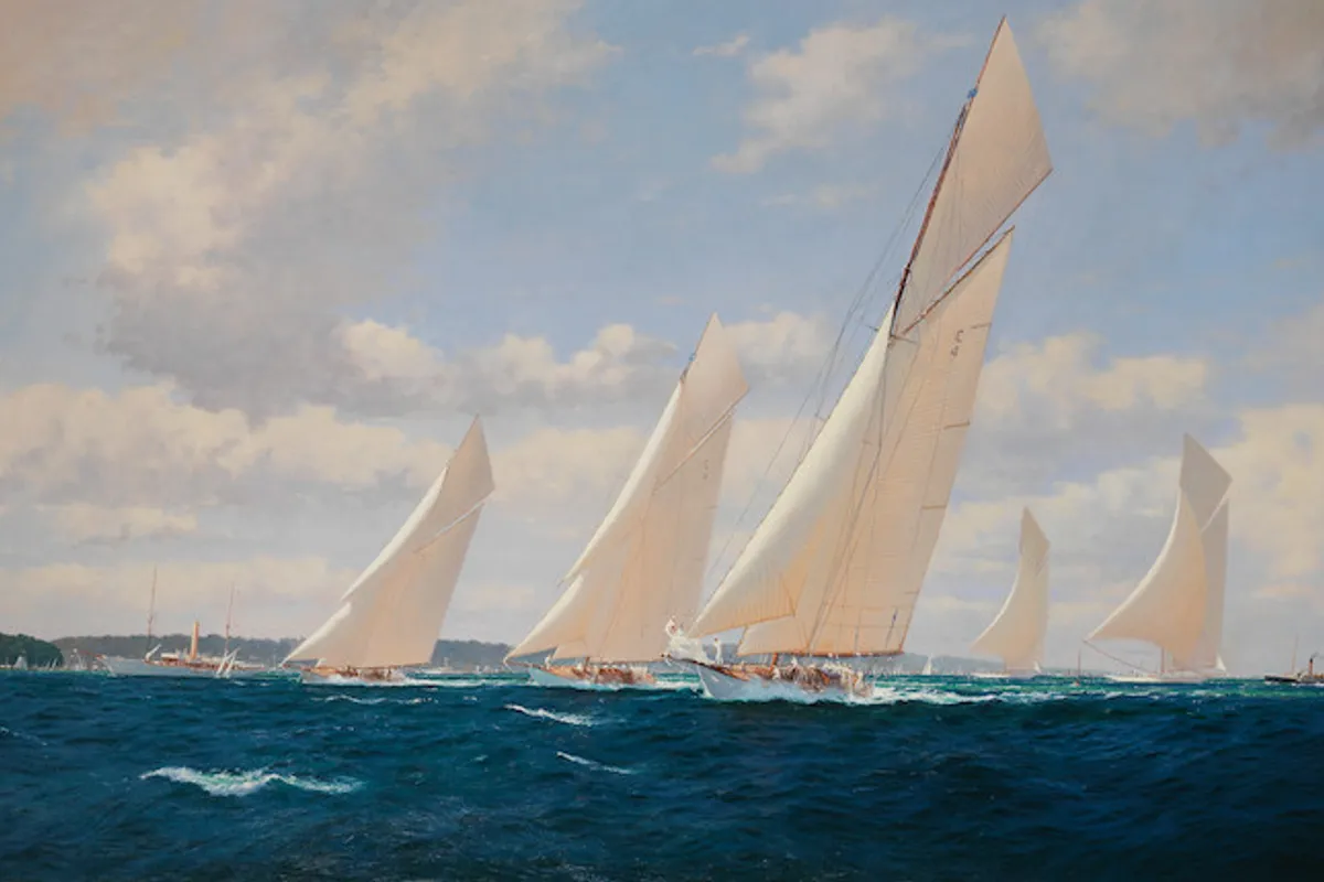 19-Metre Class Yachts Cowes Week 1913 @ Bonhams The Marine Sale